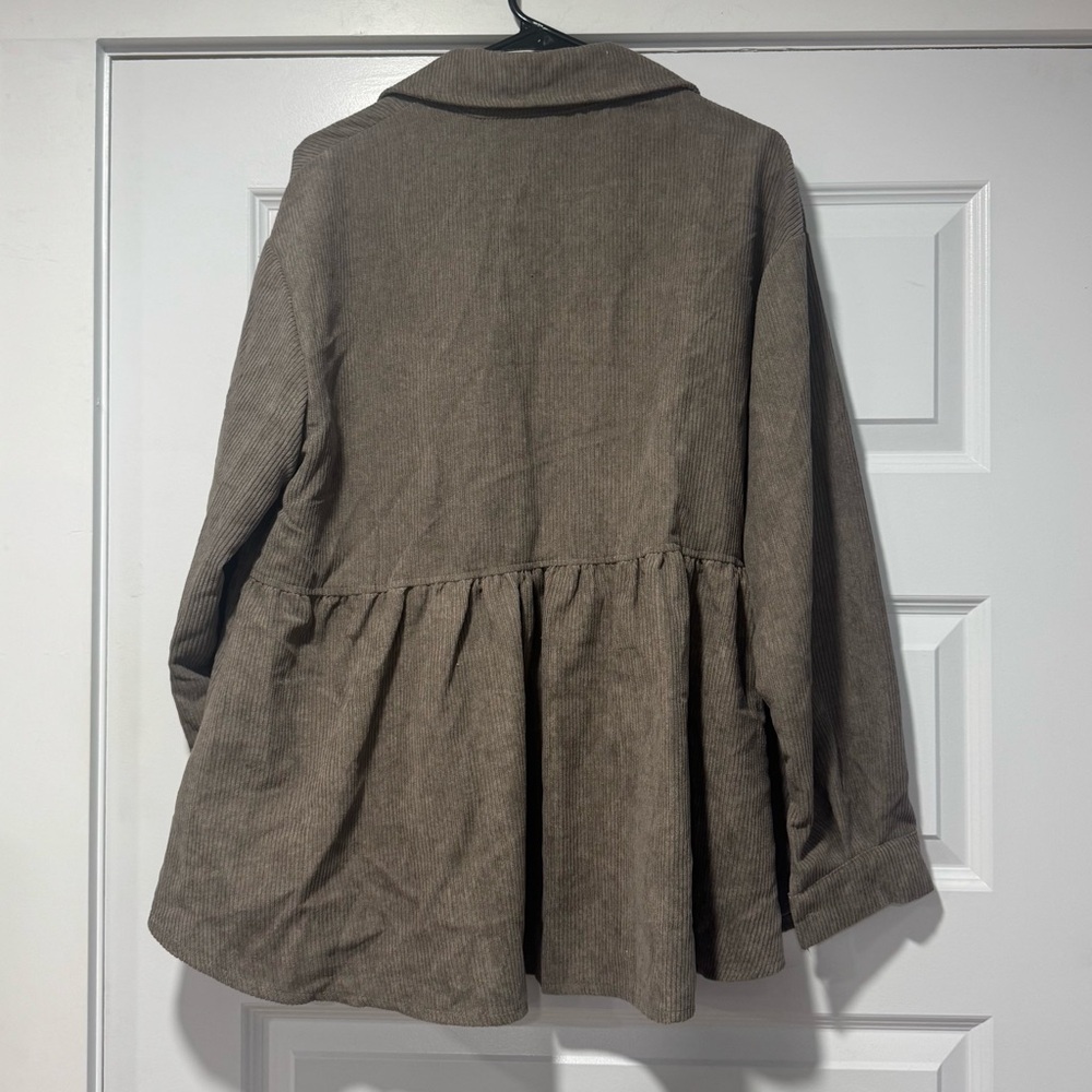 Brown Corduroy Women's Jacket - Picture 5 of 8